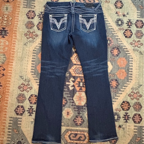 Vigoss Stretch Denim The Chelsea Slim Boot Cut Jeans Size 9/10 - Picture 5 of 11